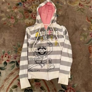 Zipped Animal Muppets Hoodie juniors Small